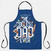 Tablier Personnaliser Moderne Le Père le plus cool jamais (Recto)