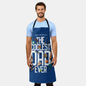 Tablier Personnaliser Moderne Le Père le plus cool jamais (Porté)