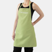 Tablier personnaliser modifier nom texte avocat vert (Insitu)