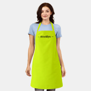 Tablier personnaliser modifier nom texte chartreuse vert n