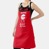 Tablier Personnaliser Mon Grill Mes règles Funny BBBQ Gril (Insitu)