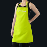 Tablier Personnaliser Nom texte minimaliste élégant chartr<br><div class="desc">Personnaliser Nom texte minimaliste élégant chartreuse vert blanc Apron Personnaliser,  personnalisez avec nom,  citation,  phrase ou texte Grand pour les cuisiniers,  chefs,  poteries,  céramiques,  artisanat,  travail,  cuisine,  boulangerie,  barbecue,  grill,  ainsi que les entreprises et magasins,  etc</div>