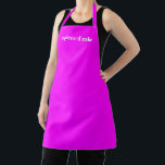 Tablier Personnaliser Nom texte minimaliste élégant magent<br><div class="desc">Personnaliser Nom texte minimaliste élégant magenta blanc Apron Personnaliser,  personnalisez avec nom,  citation,  phrase ou texte Grand pour les cuisiniers,  chefs,  poteries,  céramiques,  artisanat,  travail,  cuisine,  boulangerie,  barbecue,  grill,  ainsi que les entreprises et magasins,  etc</div>