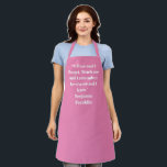 Tablier Personnaliser Nom texte minimaliste élégant rose b<br><div class="desc">Personnaliser Nom texte minimaliste élégant rose blanc Apron Personnaliser,  personnalisez avec nom,  citation,  phrase ou texte Grand pour les cuisiniers,  chefs,  poteries,  céramiques,  artisanat,  travail,  cuisine,  boulangerie,  barbecue,  grill,  ainsi que les entreprises et magasins,  etc</div>