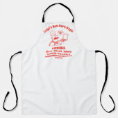 Tablier Personnaliser Pizza Restaurant Détail Pizza Chef (Recto)
