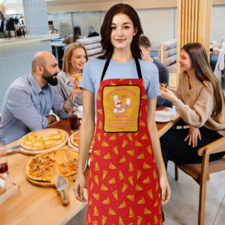 Tablier Personnaliser Pizza Restaurant Pizza Chef Détaillé