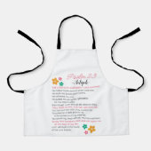 Tablier Personnaliser Psaume 23-NIV Bible Scripture Fleurs (Recto)