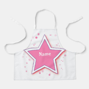 Tablier Personnaliser STAR Pink Kids Arts Crafts