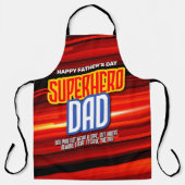 Tablier Personnaliser SuperHero Papa (Recto)