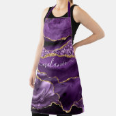 Tablier Personnaliser Votre Nom Apron Agate Violet Violet  (Insitu)