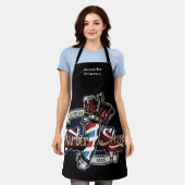 Tablier Personnalité de Barber Pole and Crown (Porté)