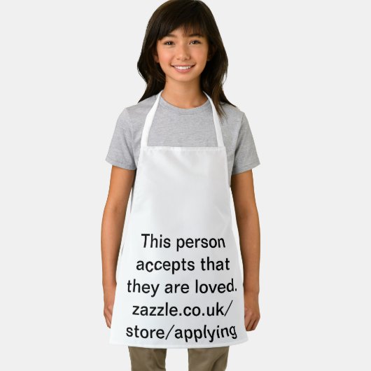 Tablier personne accepte qu'ils soient aimés (Insitu)