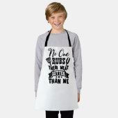 Tablier Personne N'Y Frappe Mieux Que Moi. (Porté)