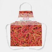TABLIER PERSONNEL CHAUD COMME DES PEPPERS CHILI (Recto)