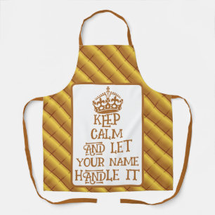 Tablier Personnellement, restez calme et laissez Nom Trait