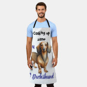 Tablier Pet Dachshund Brown Personnaliser (Porté)