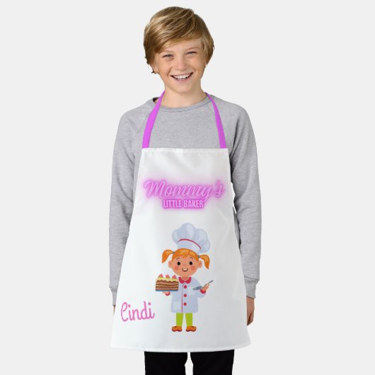 Tablier Petit Baker Apron de maman (Porté)
