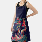 Tablier petit bébé mignon et éléphant maman (Insitu)