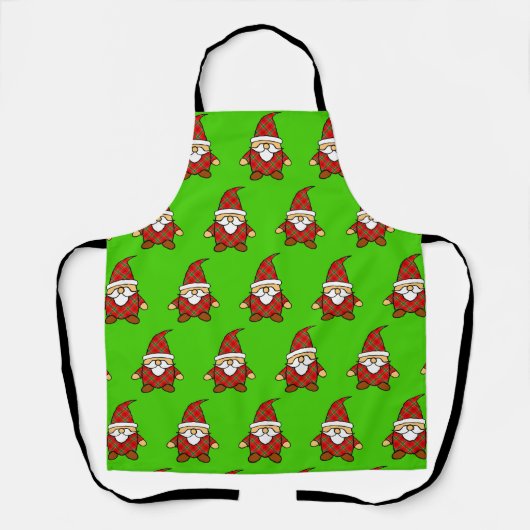 Tablier Petit Carton Gnome Motif appart de Noël (Recto)