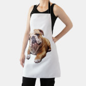 Tablier Petit chien de taureau anglais mou - Chiot de chie (Insitu)