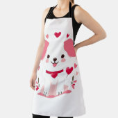 Tablier Petit chiot de la Saint-Valentin (Insitu)