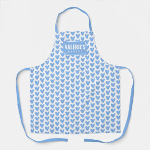 Tablier Petit Coeur Bleu Personnalisé Apron