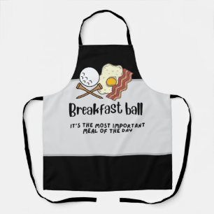 Tablier Petit-déjeuner de golf avec oeuf frit pour golfeur