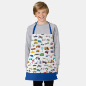 Tablier Petit Garçon Things That Move Vehicle Cars Kid (Porté)