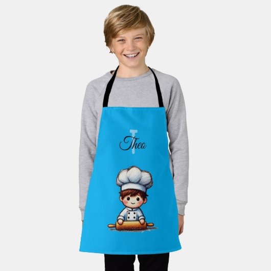 Tablier Petit Garçons Chef Apron (Porté)