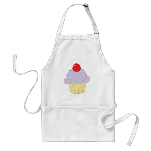 Tablier Petit gâteau pourpre (Devant)