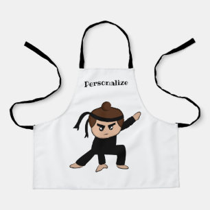 Tablier Petit Ninja Dude Boy Cute Kids Personnalisé