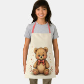 Tablier Petit ours brun mignon adorable avec cravate (Insitu)