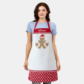 Tablier Petit pain d'épices de Noël Homme Apron (Porté)