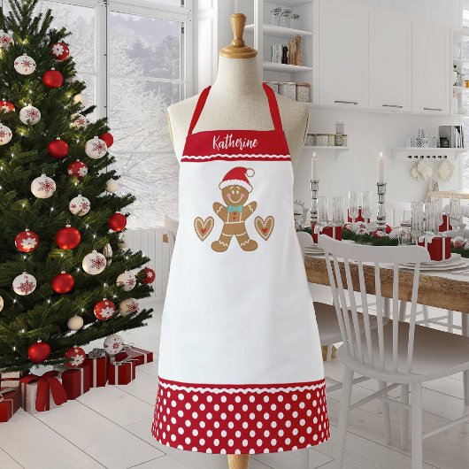 Tablier Petit pain d'épices de Noël Homme Apron