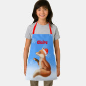 Tablier Petit Renard Rouge avec chapeau de Père Noël Custo (Insitu)