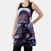 Tablier Petite fille guerrière ninja (Insitu)