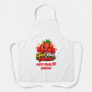 Tablier Petite Impression de Tomate – Frais du Jardin 🍅