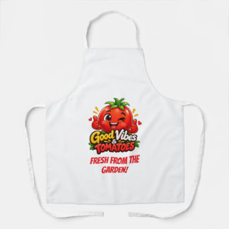 Tablier Petite Impression de Tomate – Frais du Jardin 🍅