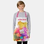 Tablier Petite peinture à éclaboussure artiste (Porté)