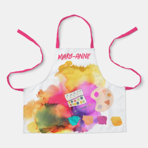 Tablier Petite peinture à éclaboussure artiste