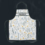 Tablier Petite pouponnière Fleur sauvage de jardin coloré<br><div class="desc">Petit Jardin Coloré Doux Fleurs sauvages Salle de soins infirmiers Jaune Vert Zone Jaune Rug</div>