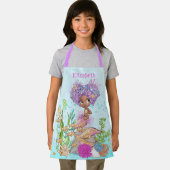 Tablier Petite sirène Brown sous la mer Imprimer (Insitu)