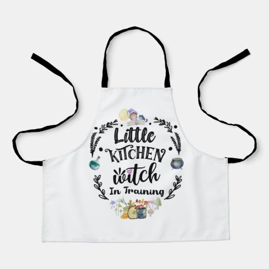 Tablier Petite sorcière de cuisine dans l'aire d'entraînem (Recto)