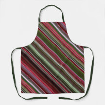 Petites Baies Rouges Rayure Rouge et Verte
