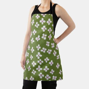 Tablier Petites fleurs, design japonais