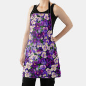 Tablier Petites Pansies violettes (Insitu)