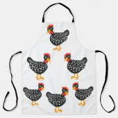Tablier Petites poules noires (Recto)