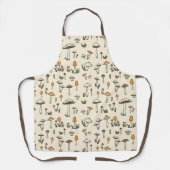 Tablier Petits champignons de forêt sur un Arrière - plan  (Recto)