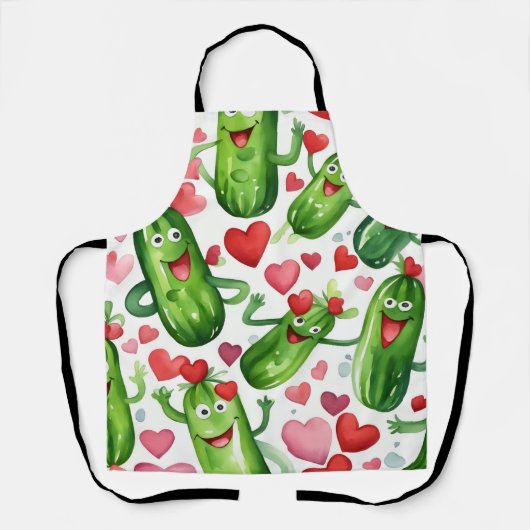 Tablier Petits cornichons adorables (Recto)