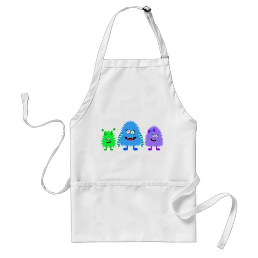 Tablier Petits monstres mignons (Devant)